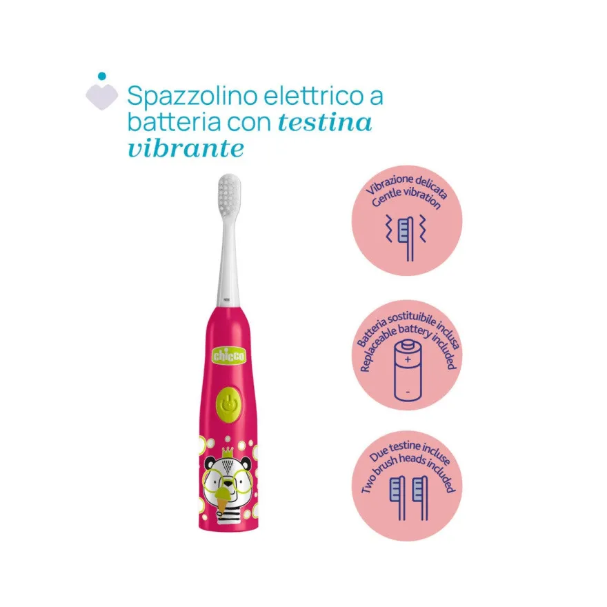 Chicco Spazzolino Elettrico Panda 3+ Anni
