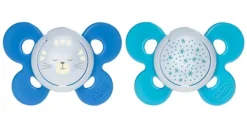 Chicco Succhietto Comfort Luminoso Silicone Maschio 2 Pezzi