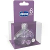 Chicco Tettarella Natural Feeling 6m+ Flusso Veloce 2 Pezzi
