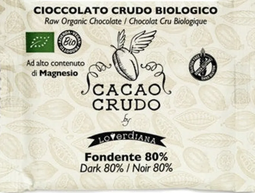 Cioccolato Crudo Bio Fondente 80% 30g