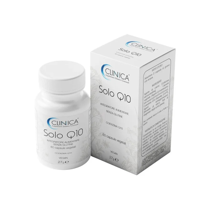 Clinica Solo Q10 - coenzima Q10 - 60 capsule vegetali = 1 mese di trattamento