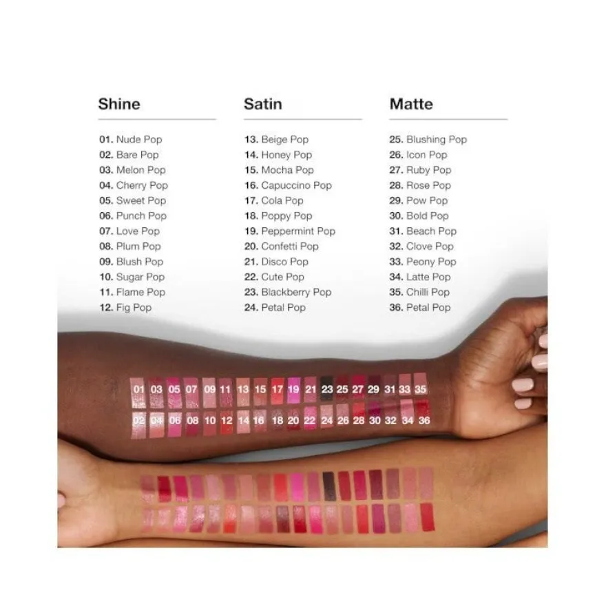 Clinique Pop Longwear Lipstick Rossetto Shine Plum