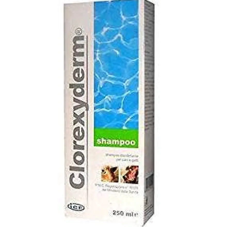 Clorexyderm Shampoo Cani/Gatti 250ml Antibatterico Efficace