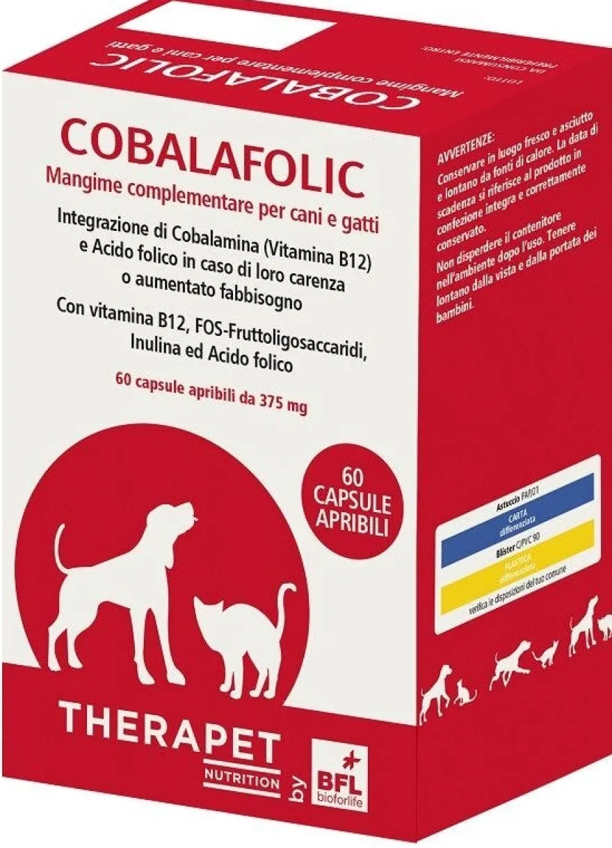 Cobalafolic Therapet Cani/Gatti Salute Animale 60 Capsule