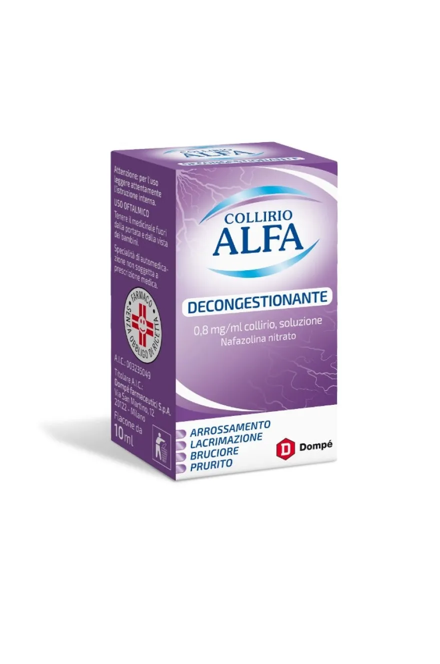 Collirio Alfa Decongestionante 0,8mg/ml 10ml