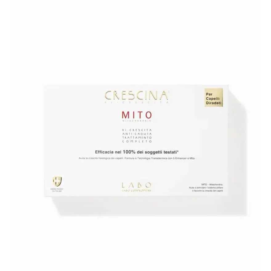 Crescina Transdermic Ri-Crescita Mito 200 Uomo Trattamento Completo 20 Fiale