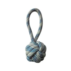 Croci Cotonosso Maniglia Con Palla Pastel Blue Gioco Per Cani 20cm