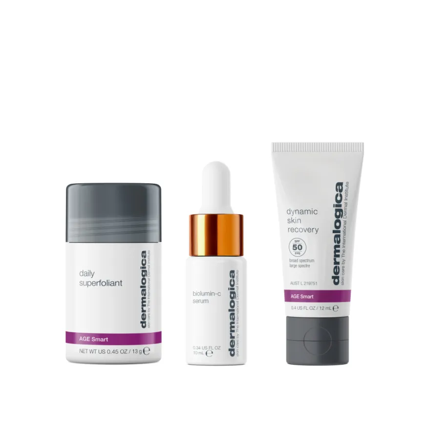 Dermalogica Age Defense Kit Polvere Esfoliante 13g + Siero 10ml + Crema 12ml