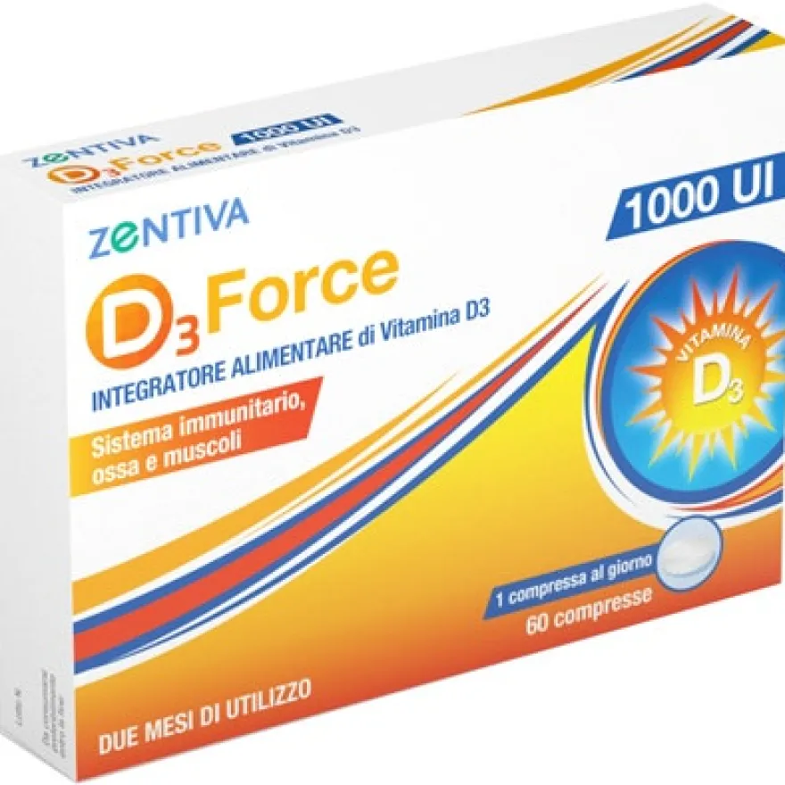 D3 Force Zentiva 1000UI 60 Compresse