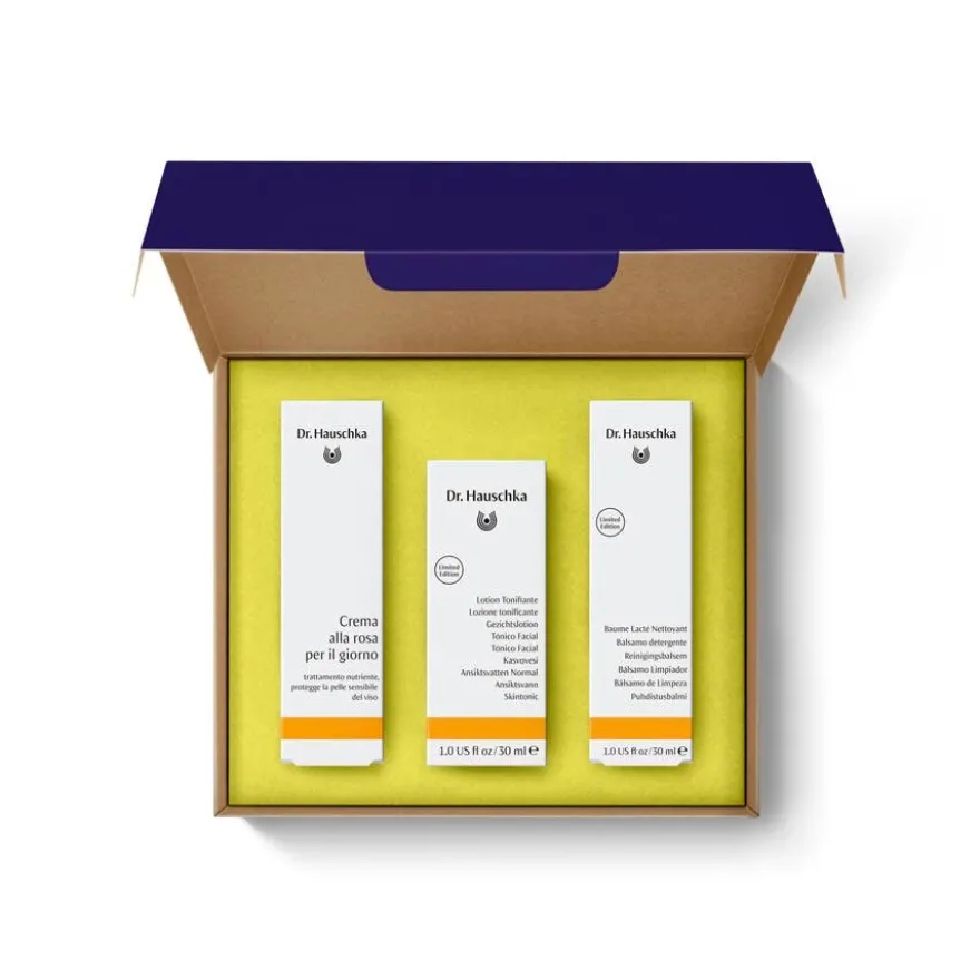Dr. Hauschka Cofanetto Crema Viso Giorno 30ml + Lozione 30ml + Detergente 30ml