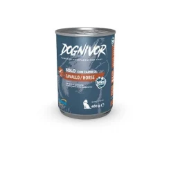Drn Dognivor Cibo Umido Con Cavallo Patate e Carote Per Cani Adulti Scatoletta 400g