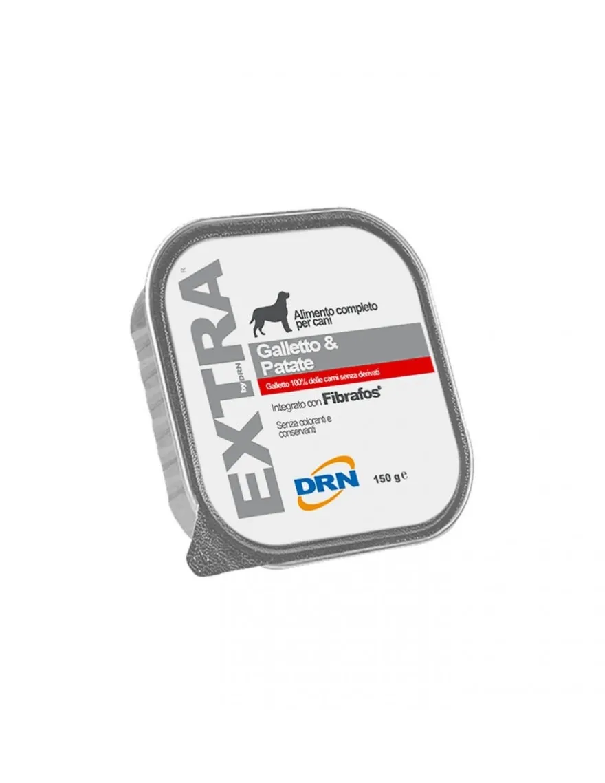 Drn Extra Galletto E Patate Cibo Umido Cani Adulti Vaschetta 150g