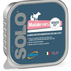 Drn Solo Blue Maiale Alimento Dietetico Monoproteico Umido Per Cani/Gatti 300g
