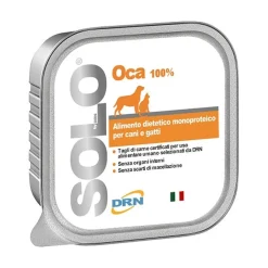Drn Solo Oca Alimento Dietetico Monoproteico Umido Cani/Gatti 300g