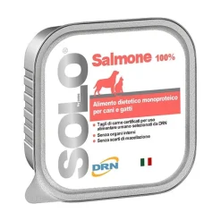 Drn Solo Salmone Alimento Dietetico Monoproteico Umido Cani/Gatti 300g
