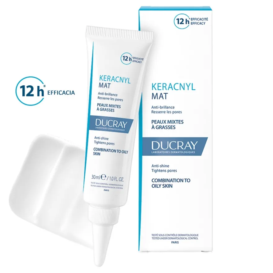 Ducray Keracnyl Crema Gel Opacizzante Pelle Grassa/Tendenza Acneica 30ml
