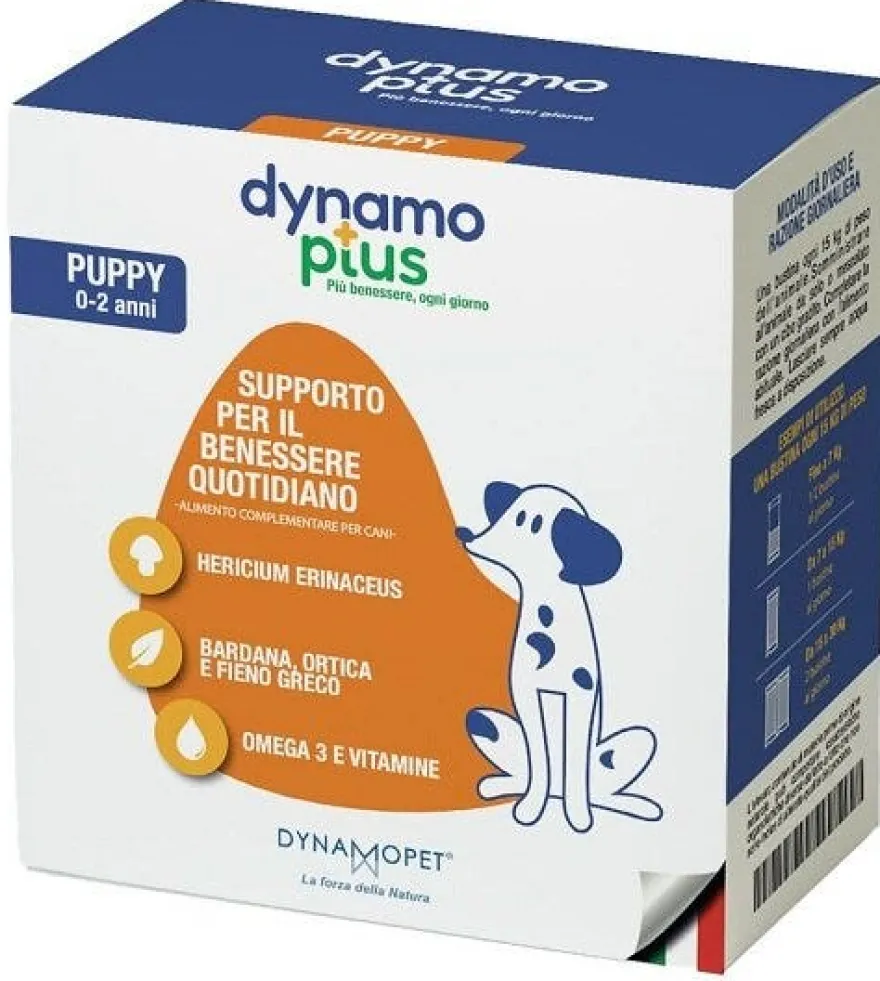 Dynamoplus Alimento Complementare Per Il Benessere Quotidiano Dei Cuccioli 30 Bustine