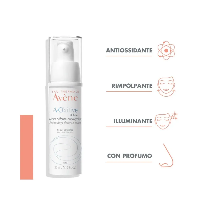 Eau Thermale Avène A-Oxitive Siero Difesa Anti-Ossidante Anti-Età Piccole E Prime Rughe 30ml