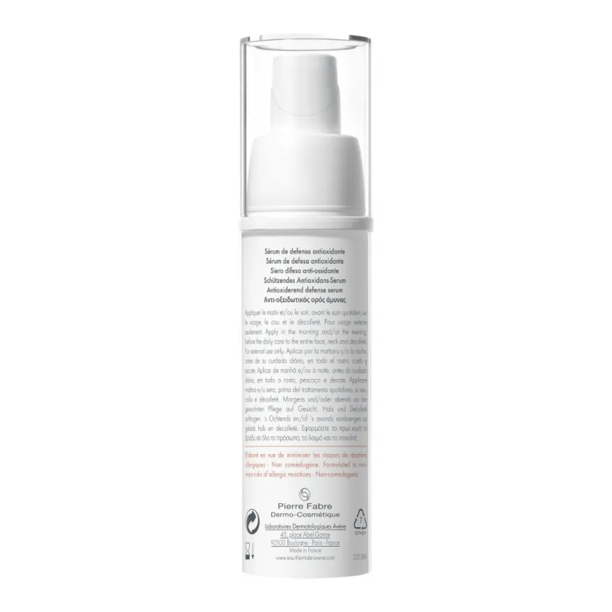 Eau Thermale Avène A-Oxitive Siero Difesa Anti-Ossidante Anti-Età Piccole E Prime Rughe 30ml