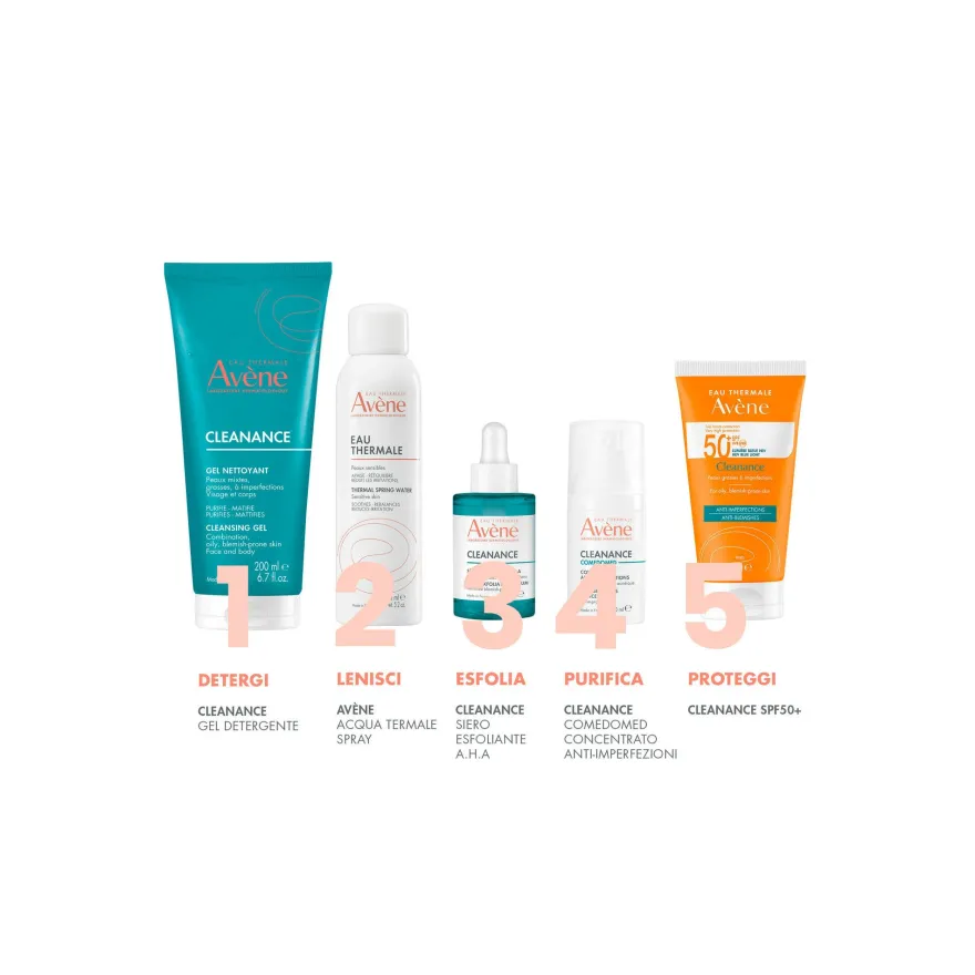 Eau Thermale Avène Cleanance Gel Detergente Purificante Pelle Grassa Con Imperfezioni 200ml