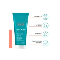 Eau Thermale Avène Cleanance Gel Detergente Purificante Pelle Grassa Con Imperfezioni 200ml