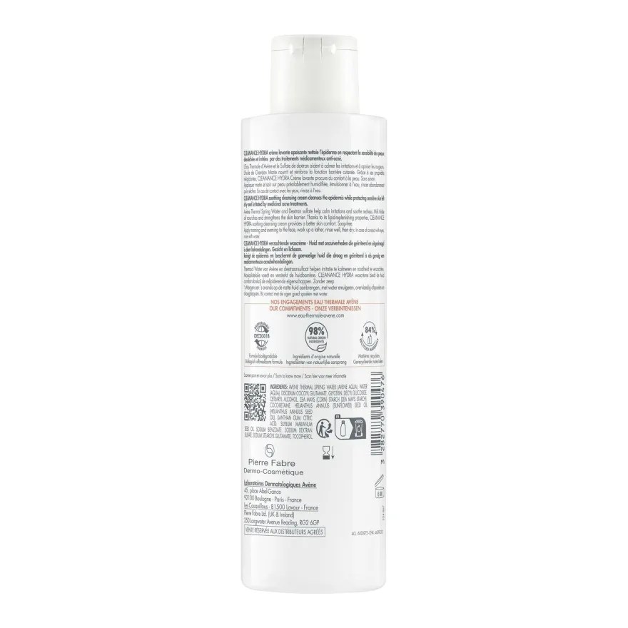 Eau Thermale Avène Cleanance Hydra Crema Detergente Lenitiva 200ml