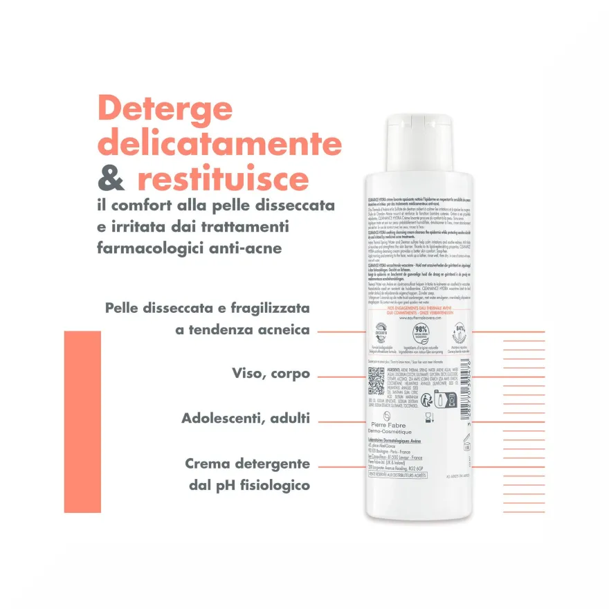 Eau Thermale Avène Cleanance Hydra Crema Detergente Lenitiva 200ml