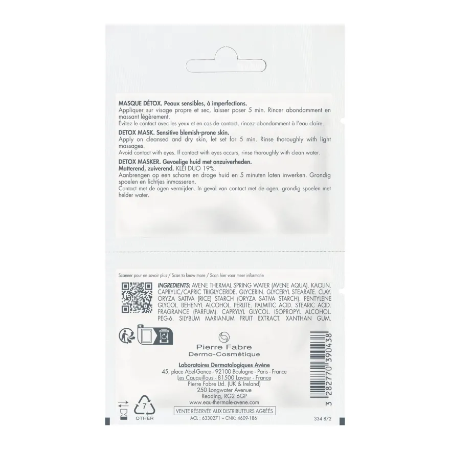 Eau Thermale Avène Cleanance Maschera Detox 2x6ml