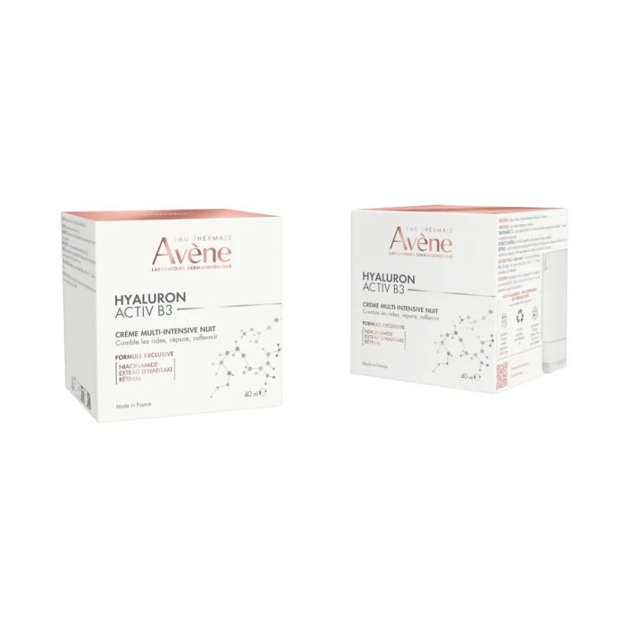 Eau Thermale Avène Hyaluron Activ B3 Crema Notte Multi-Intensiva Antirughe 40ml