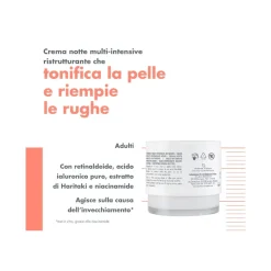 Eau Thermale Avène Hyaluron Activ B3 Crema Notte Multi-Intensiva Antirughe 40ml