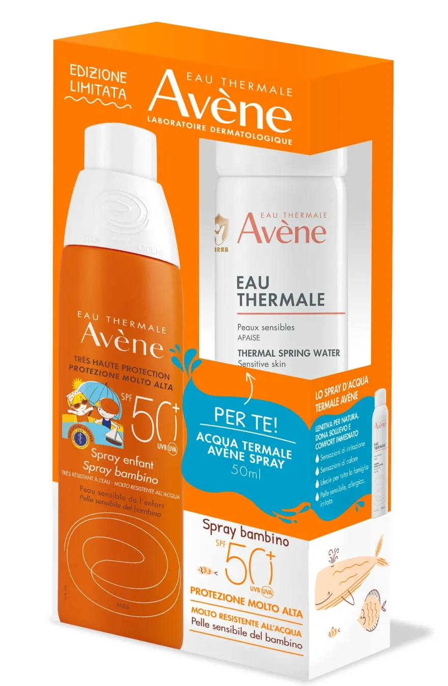 Eau Thermale Avène Kit Spray Bambino SPF50+ 200 ml + Eau Thermale Avène Spray 50 ml