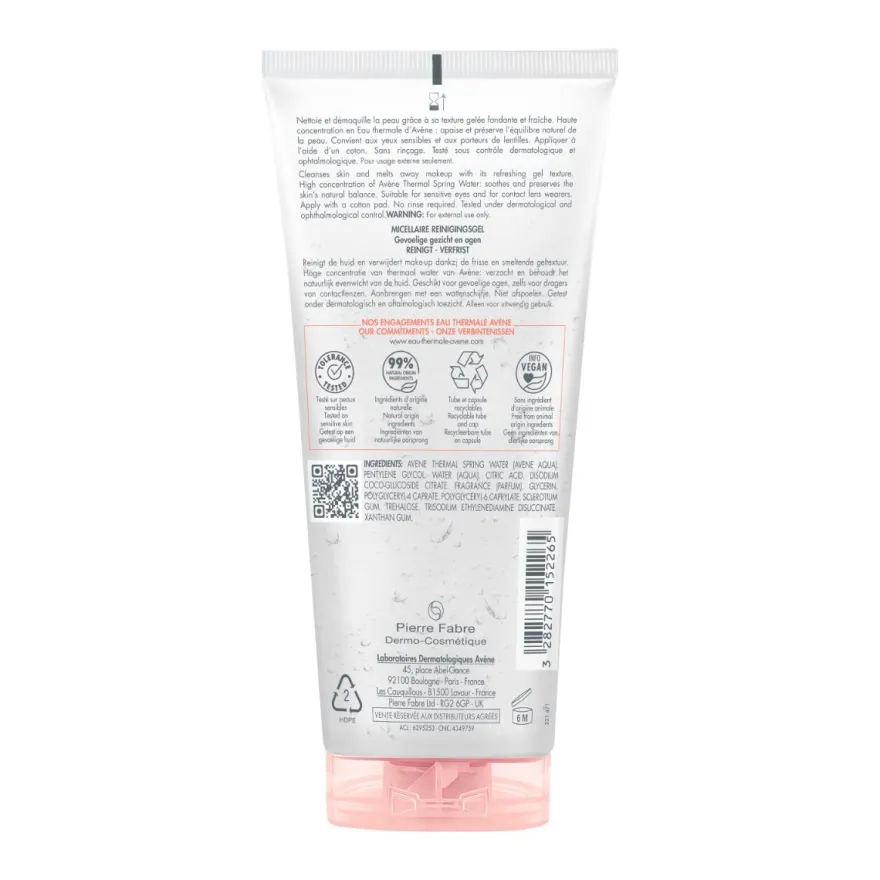Eau Thermale Avène Les Essentiels Gel Micellare Struccante 200ml