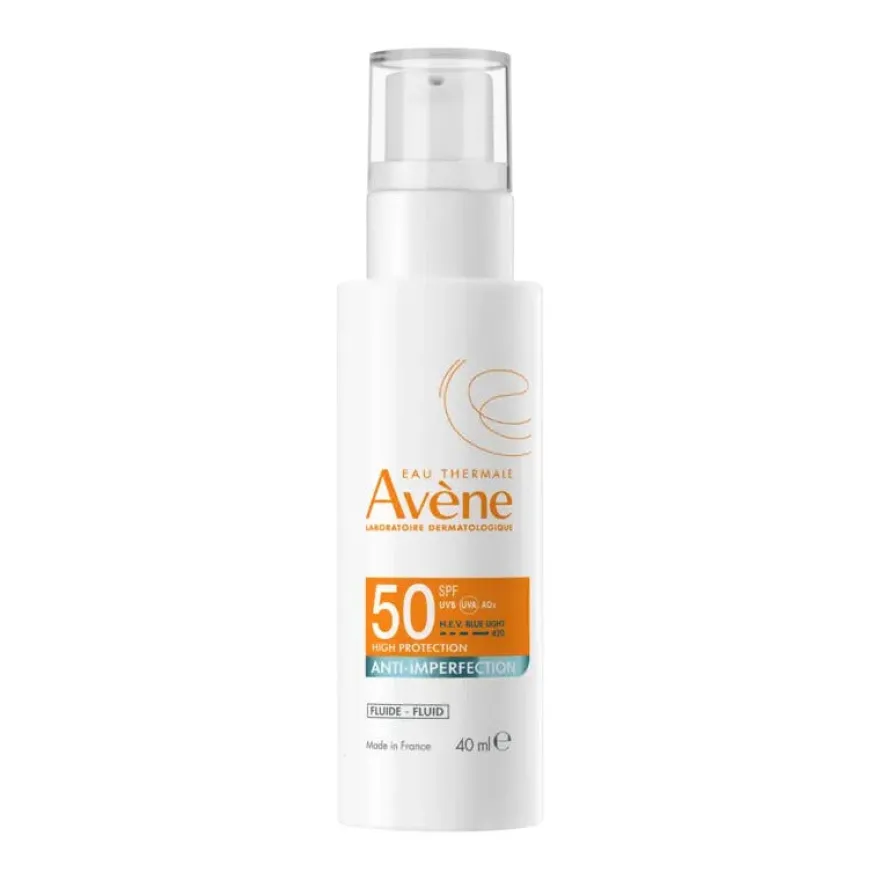 Eau Thermale Avène Solare Fluido Viso Anti-imperfezioni SPF50 40ml
