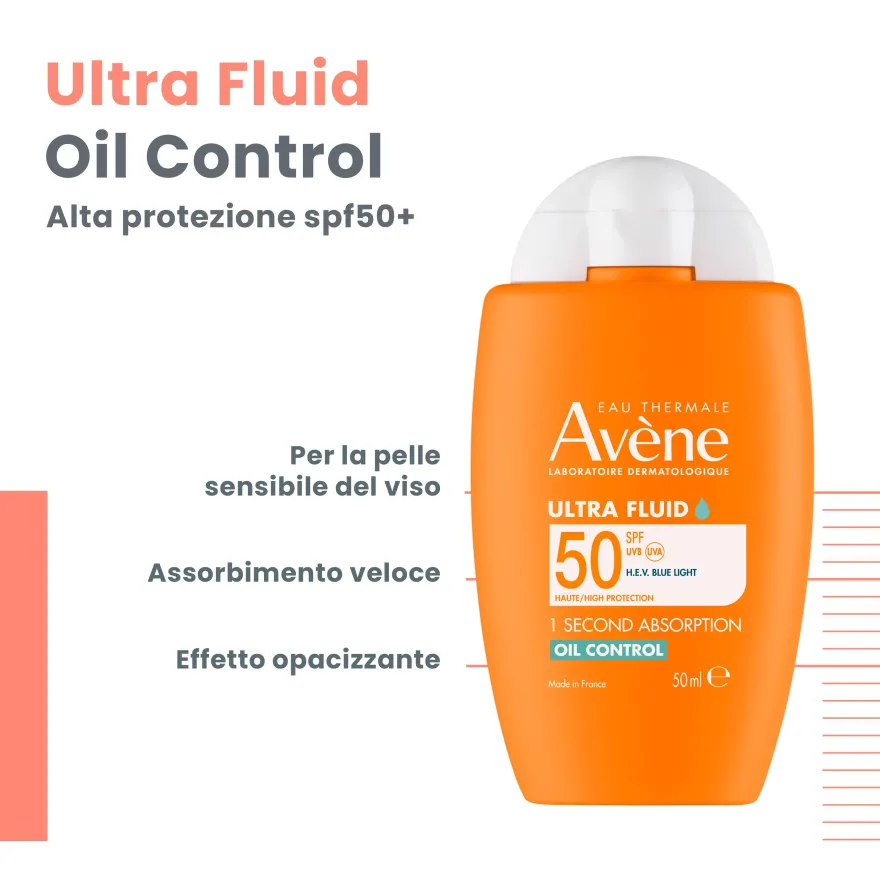 Eau Thermale Avène Ultra Fluid Invisibile Alta Protezione Spf50 50ml