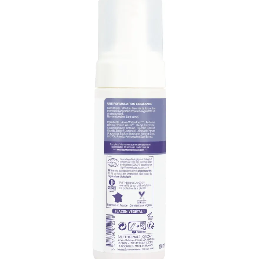 Eau Thermale Jonzac Mousse Detergente Ossigenante Rehydrate Viso 150ml