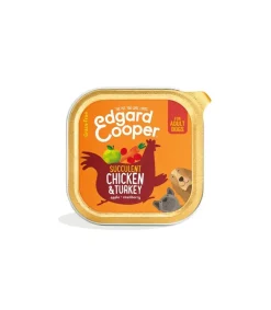 Edgard & Cooper Adult Pollo E Tacchino Senza Cereali Cibo Umido per Cani 150g