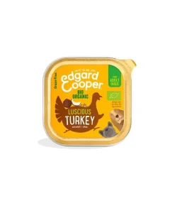 Edgard & Cooper Adult Tacchino Biologico Senza Cereali Cibo Umido per Cani 100g