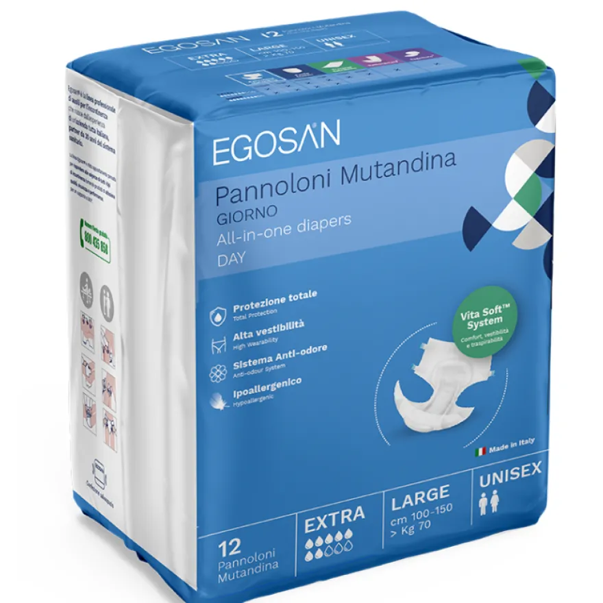 Egosan Day Extra Pannolone Mutandina Medium 12 Pezzi