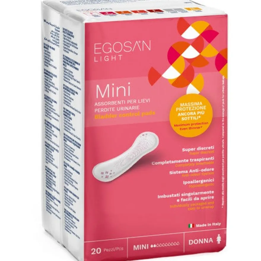 Egosan Light Lady Assorbenti Incontinenza Mini 20 Pezzi