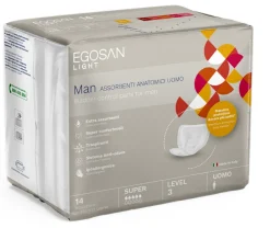 Egosan Light Man Lev 3 Assorbenti Anatomici Uomo 14 Pezzi