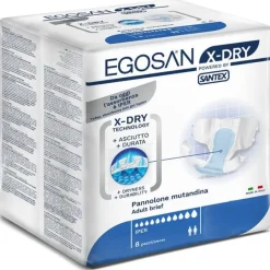 Egosan X Dry Pannolone Mutandina Taglia Large Per Incontinenza 8 Pezzi