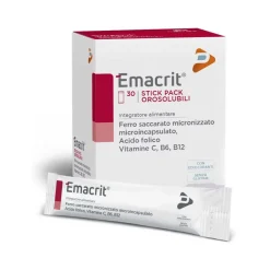 Emacrit Orosolubile 30 Stick Pack - Integratore Energetico
