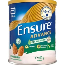 Ensure Advance Base Vegetale Integratore alimentare con Proteine Vegetali Gusto Mandorla 400g