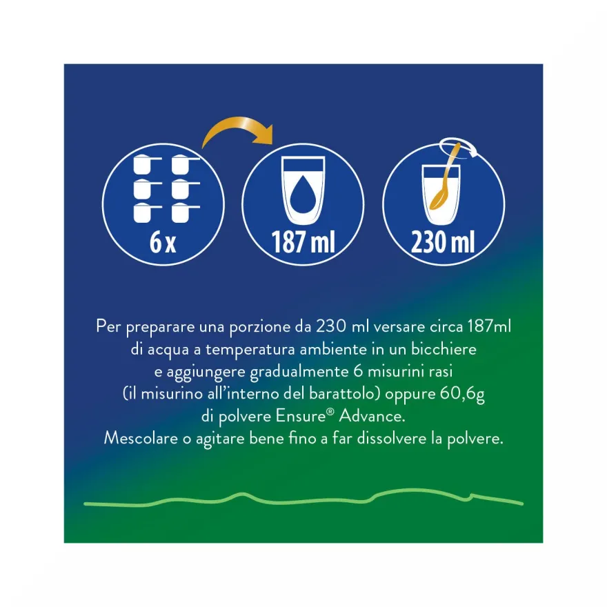 Ensure Advance Base Vegetale Integratore alimentare con Proteine Vegetali Gusto Mandorla 400g