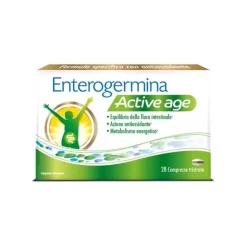 Enterogermina Active Age Vitamina b12 Fermenti Lattici Probiotici Benessere Flora Intestinale Antiossidante Riduzione Stanchezza 28 cpr