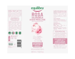 Equilibra Rosa Ialuronica Acqua Micellare Detergente/Struccante Delicata 400ml
