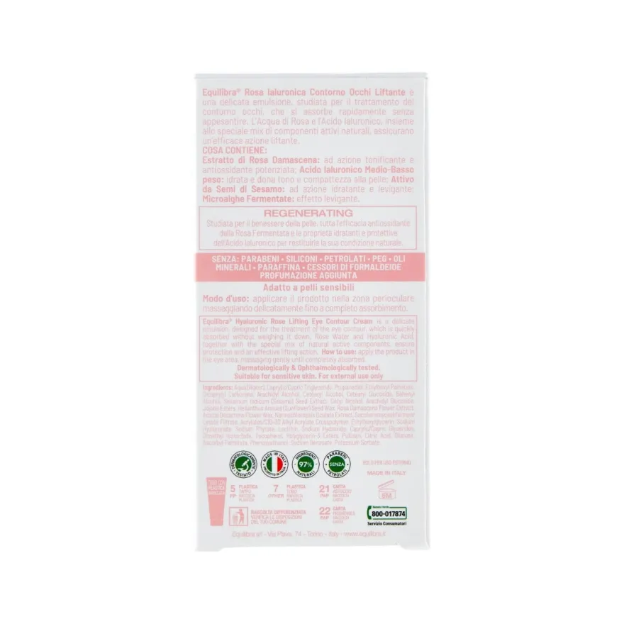 Equilibra Rosa Ialuronica Contorno Occhi Liftante 15ml