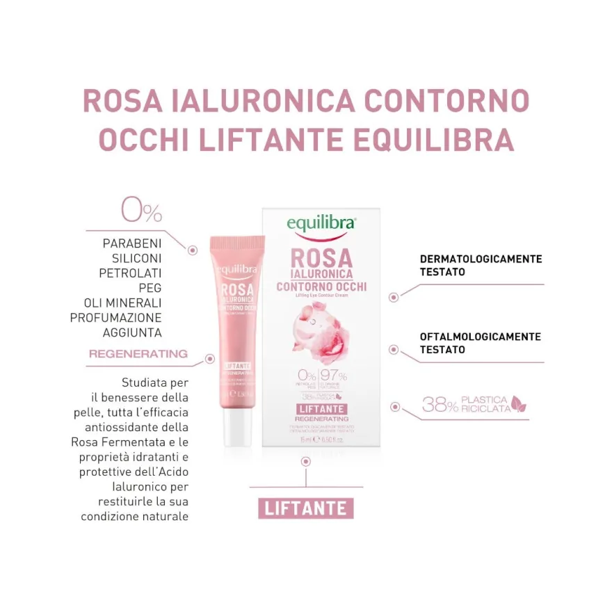 Equilibra Rosa Ialuronica Contorno Occhi Liftante 15ml
