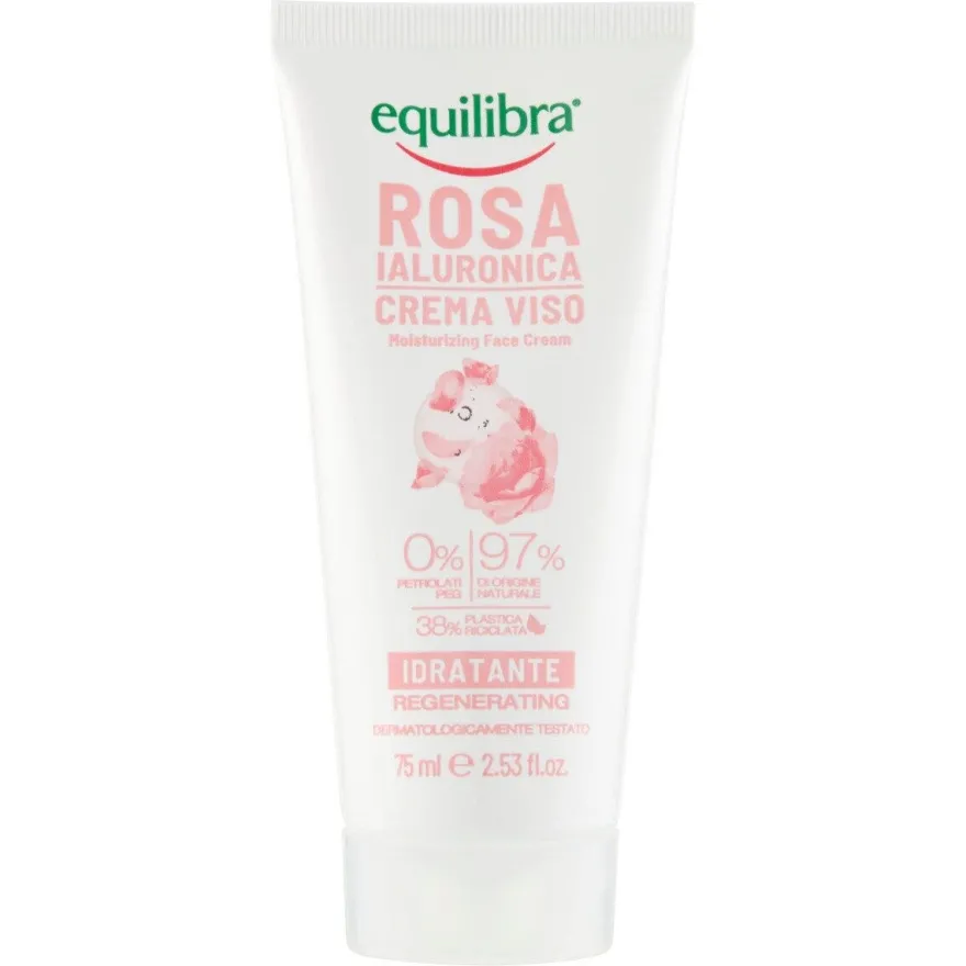 Equilibra Viso Rosa Ialuronica Crema Viso Idratante 75ml