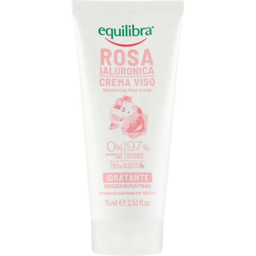 Equilibra Viso Rosa Ialuronica Crema Viso Idratante 75ml